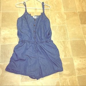 Denim blue romper